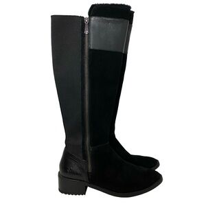 EMU Australia Boots Womens Size 8.5 Black Tall Knee High Waterproof Heeled Boot